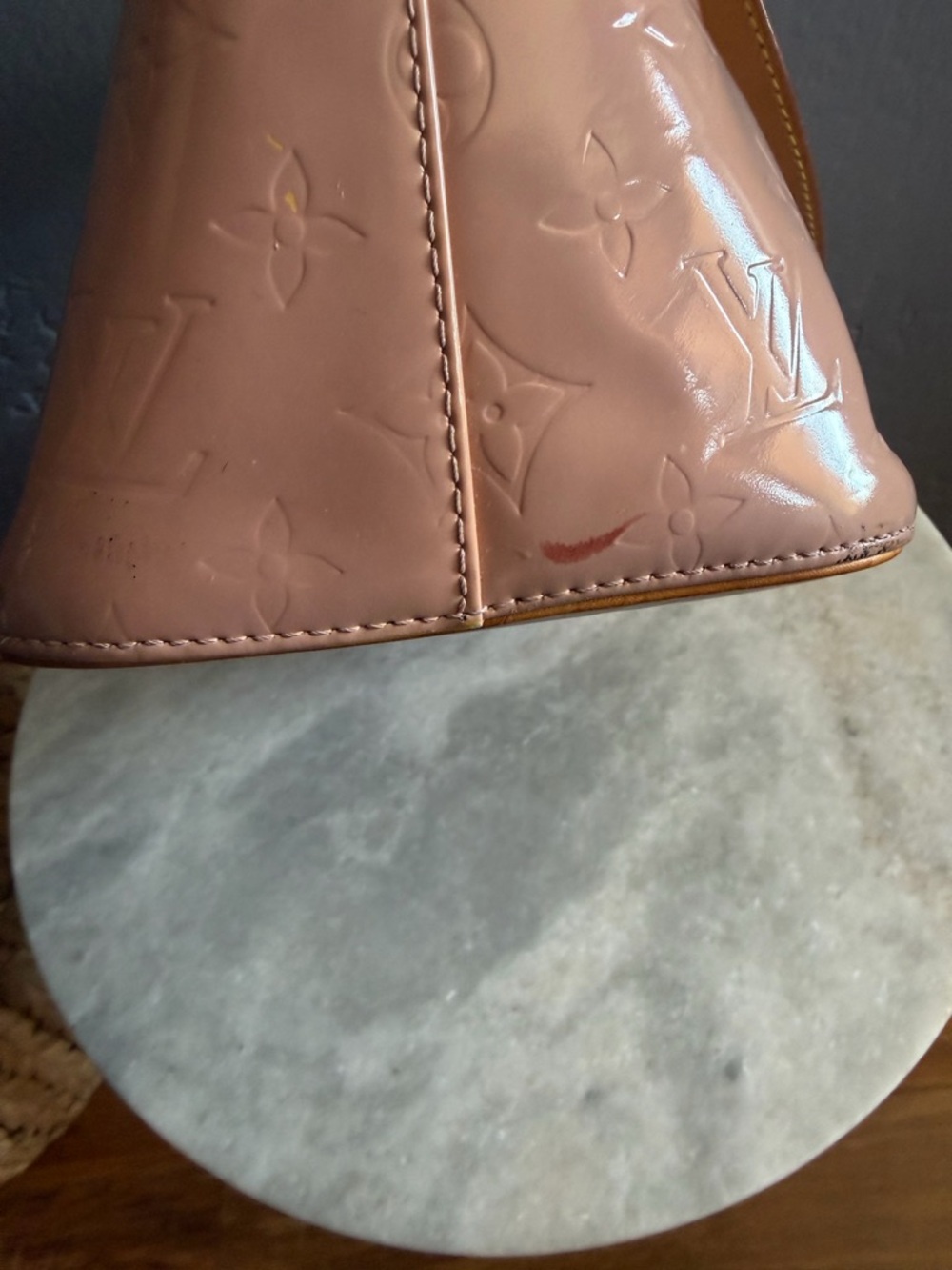 Vintage Louis Vuitton Monogram Vernis Houston Tote - Rose Pink - Picture 10 of 16